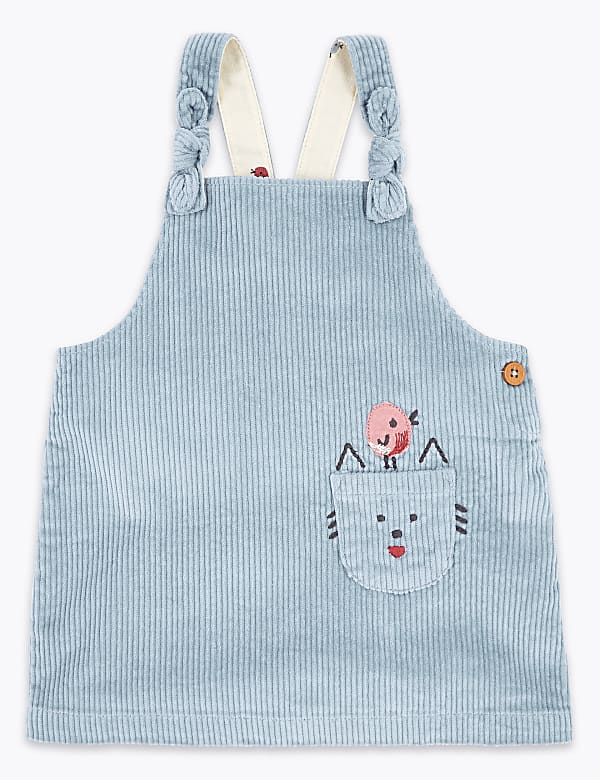 Cotton Rich Corduroy Pinafore (0-3 Yrs)