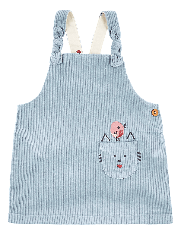 Cotton Rich Corduroy Pinafore (0-3 Yrs)