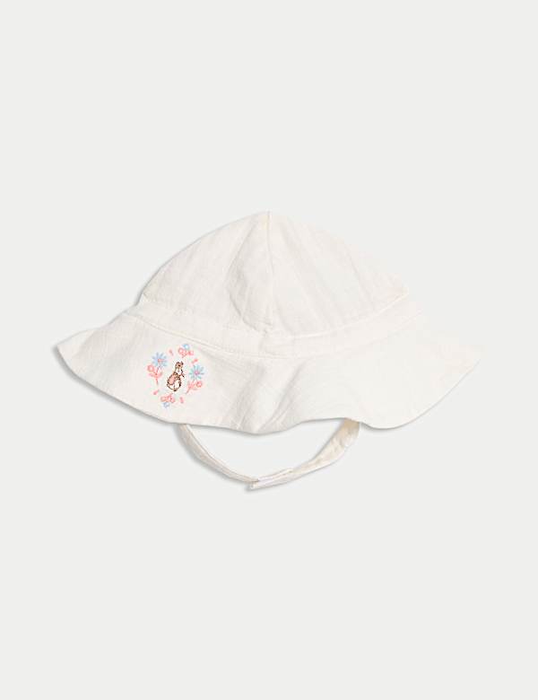 2pc Pure Cotton Peter Rabbit&trade; Dress & Hat (0-3 Yrs) - CH