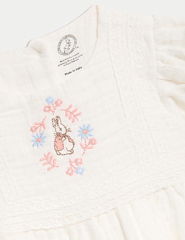 2pc Pure Cotton Peter Rabbit&trade; Dress & Hat (0-3 Yrs) - CH