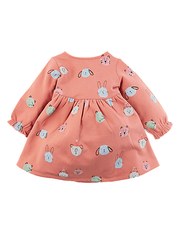 Cotton Rich Animal Print Dress (0-3 Yrs)