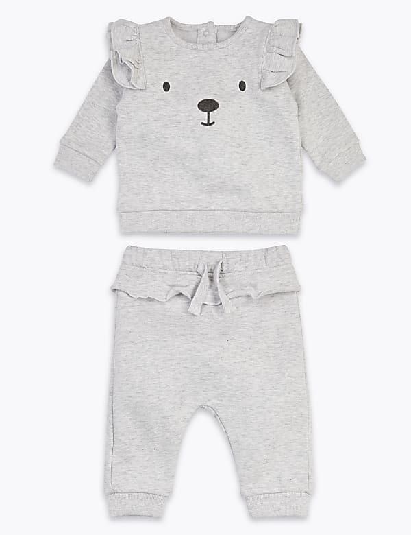 2 Piece Cotton Face Detail Outfit (0-3 Yrs)