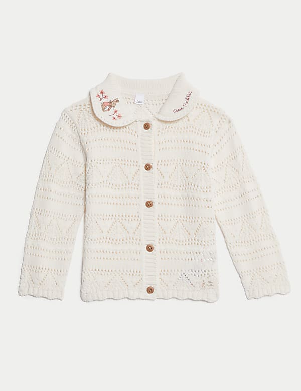 Pure Cotton Peter Rabbit™ Cardigan (0-3 Yrs) - KG