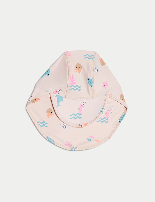 2pc Sealife Zip All In One Swimsuit & Hat (0-3 Yrs) - ID