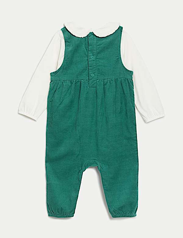 Conjunto de 2 piezas 100% algod&oacute;n bordado (0-3&nbsp;a&ntilde;os) - ES