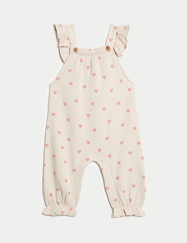 2pc Cotton Rich Heart Print Outfit (0-3 Yrs) - VN