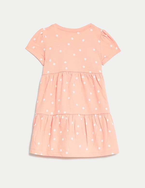 Pure Cotton Spot Dress (0-3 Yrs)