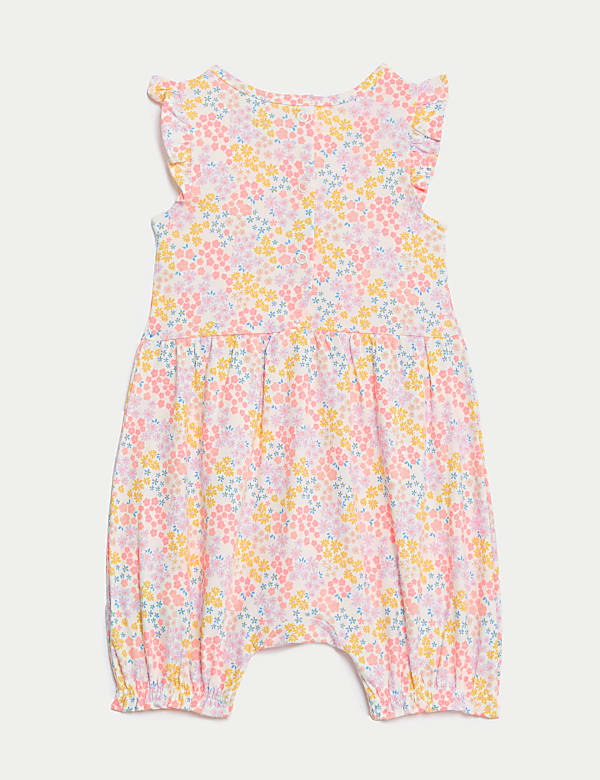 Pelele 100% algodón con diseño de florecillas (0-3&nbsp;años) - US