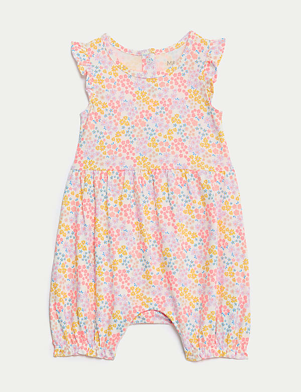 Pelele 100% algodón con diseño de florecillas (0-3&nbsp;años) - US
