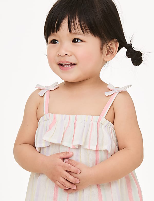 Pure Cotton Striped Romper (0-3 Yrs)