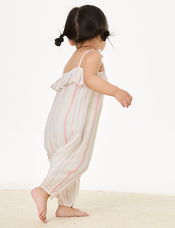 Pure Cotton Striped Romper (0-3 Yrs)