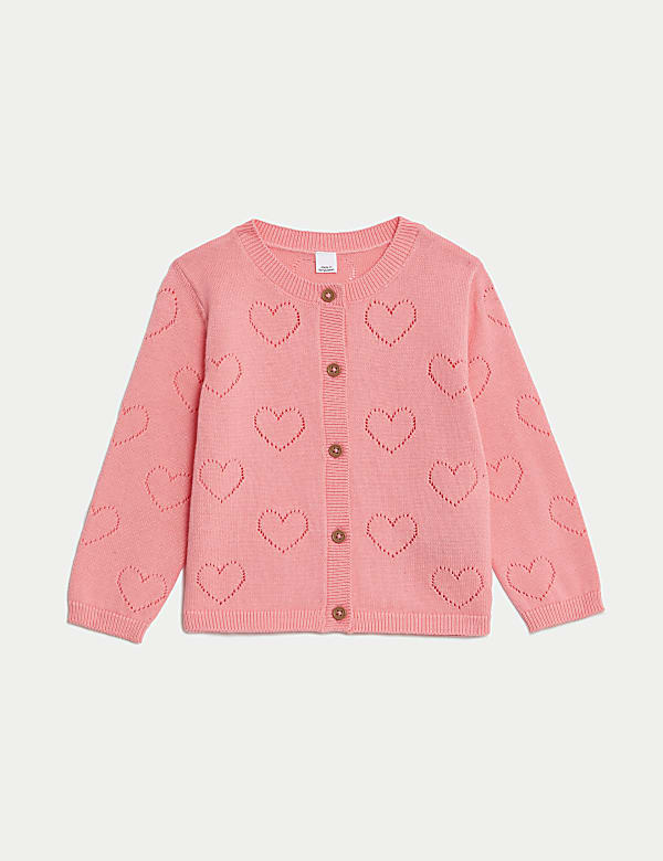 Pure Cotton Knitted Cardigan (0-3 Yrs) - RS