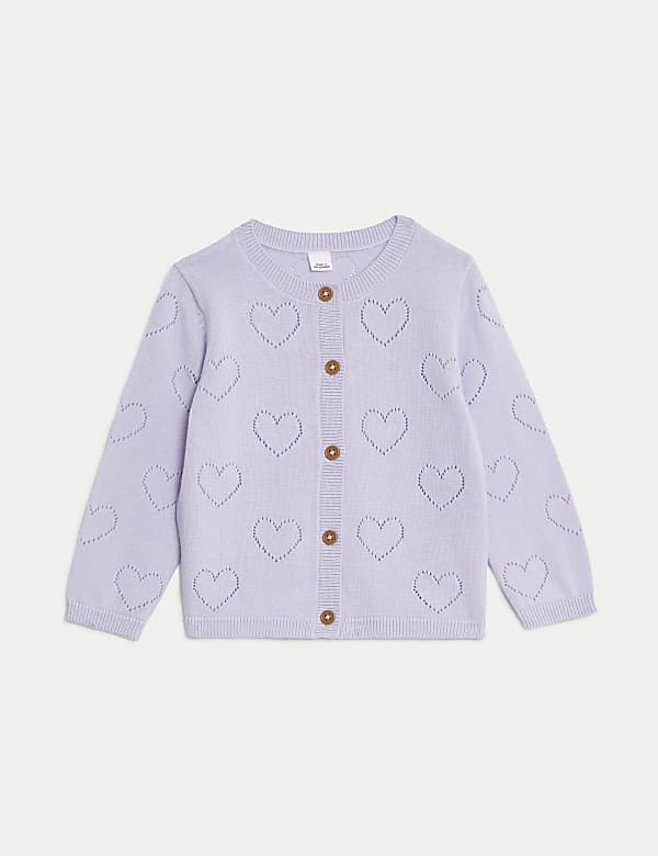 Pure Cotton Knitted Cardigan (0-3 Yrs) - CZ