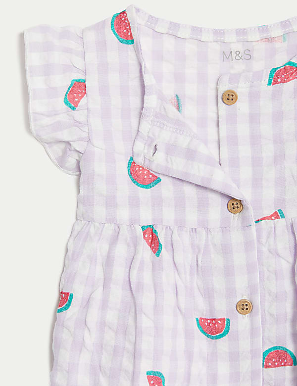 Pure Cotton Watermelon Dress (0-3 Yrs)