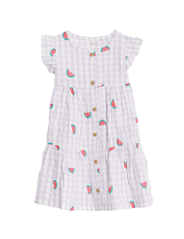Pure Cotton Watermelon Dress (0-3 Yrs)