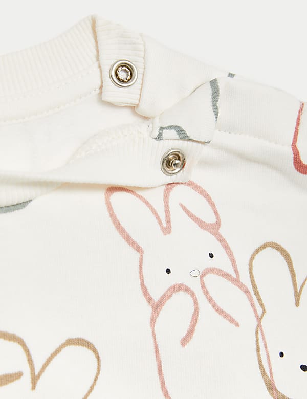Cotton Rich Bunny Sweatshirt (0-3 Yrs)
