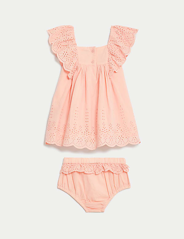 2pc Pure Cotton Dress Outfit (0-3 Yrs)