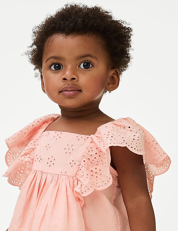 2pc Pure Cotton Dress Outfit (0-3 Yrs)
