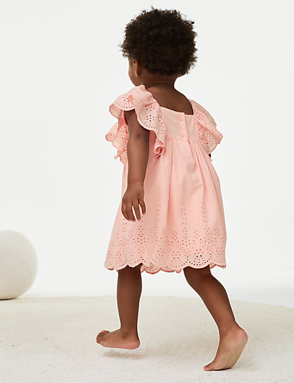 2pc Pure Cotton Dress Outfit (0-3 Yrs)