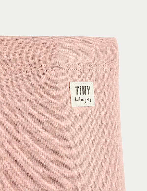 Cotton Blend Fleece Lined Leggings (0-3 Yrs)