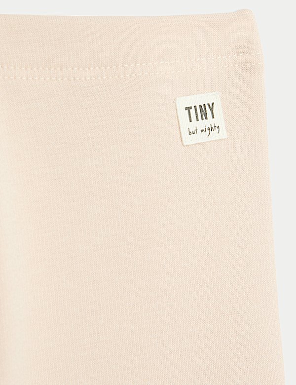 Cotton Blend Fleece Lined Leggings (0-3 Yrs)