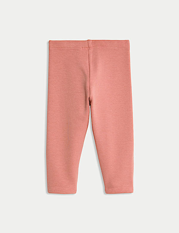 Cotton Blend Fleece Lined Leggings (0-3 Yrs)
