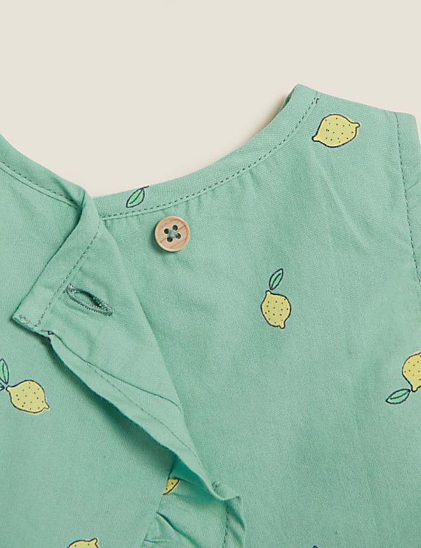 Pure Cotton Lemon Print Top (0-3 Yrs)