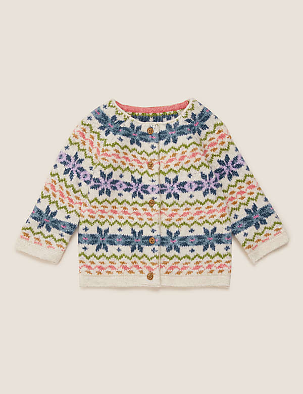Fair Isle Button Through Cardigan (0-3 Yrs)