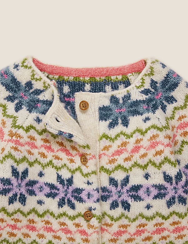 Fair Isle Button Through Cardigan (0-3 Yrs)