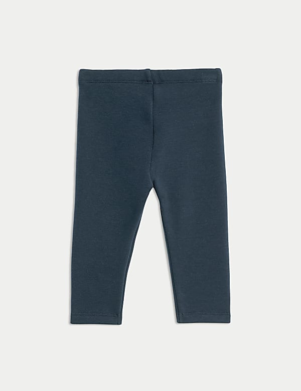 Cotton Blend Fleece Lined Cosy Leggings (0 Mths-6 Yrs) - CA