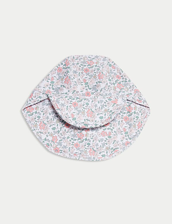 Ensemble 2 pi&egrave;ces avec maillot de bain et chapeau &agrave; motif fleuri (jusqu&rsquo;au 6 ans) - FR