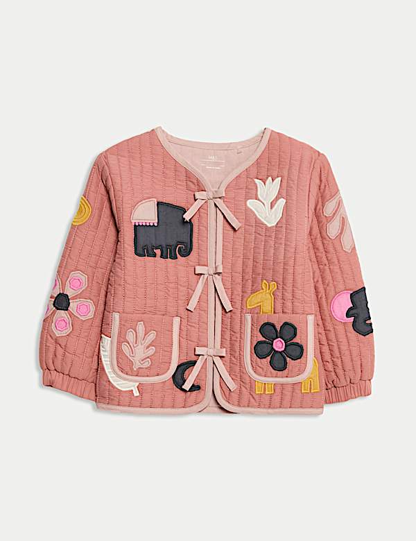 Pure Cotton Safari Quilted Jacket (0-3 Yrs) - SE