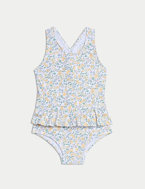 Ditsy Print Frill Swimsuit (0-3 Yrs) - PL