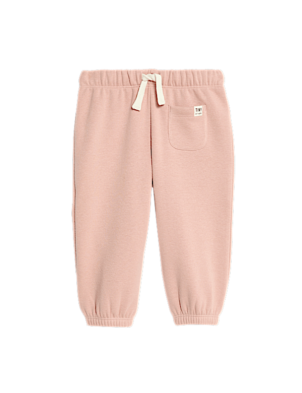 Cotton Blend Fleece Lined Joggers (0-3 Yrs)