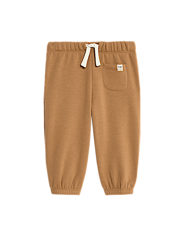 Cotton Blend Fleece Lined Joggers (0-3 Yrs)