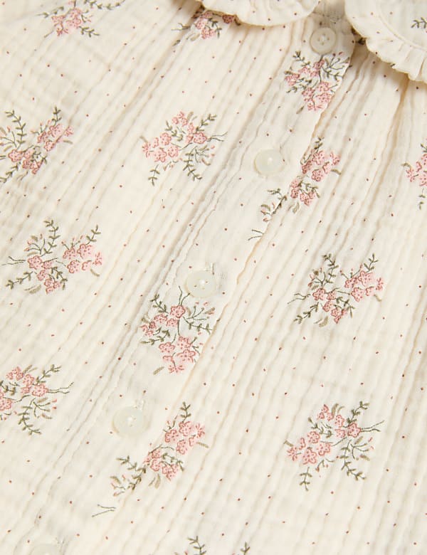 2pc Cotton Rich Floral Outfit (0-3 Yrs)