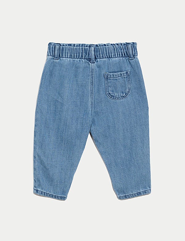 Cotton Rich Elasticated Waist Jeans (0-3 Yrs) - SI