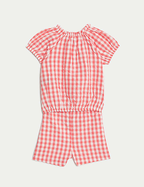 Pure Cotton Gingham Outfit (0-3 Yrs)