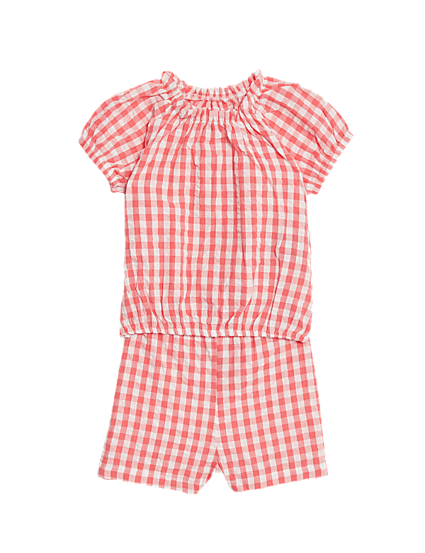 Pure Cotton Gingham Outfit (0-3 Yrs)