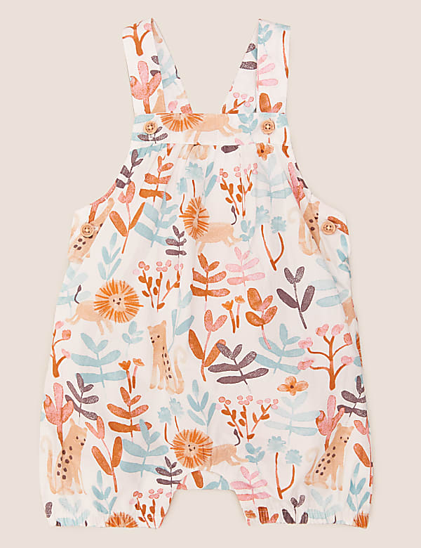 3pc Pure Cotton Lion Print Romper Outfit
