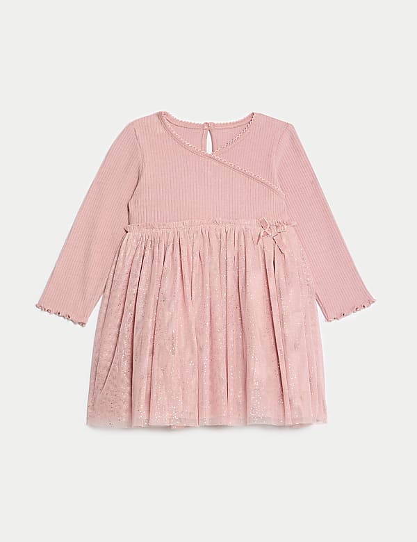 Gaun Berkilau Jersey dan Tulle (0-3 Thn) - ID