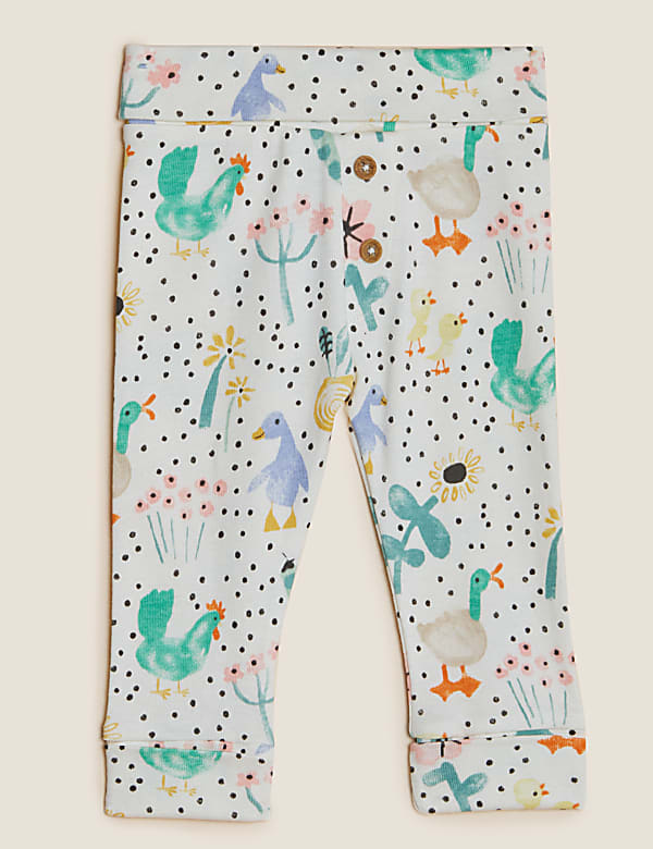 3pk Pure Cotton Leggings (0-3 Yrs)