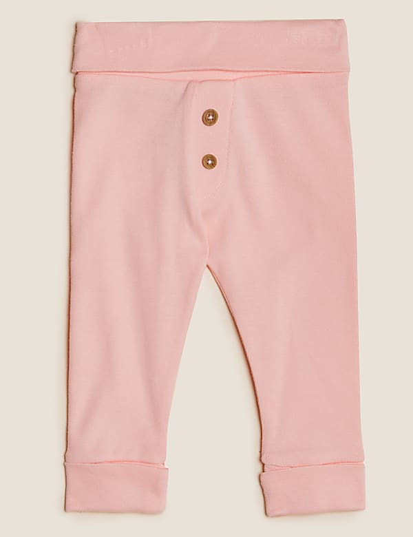 3pk Pure Cotton Leggings (0-3 Yrs)