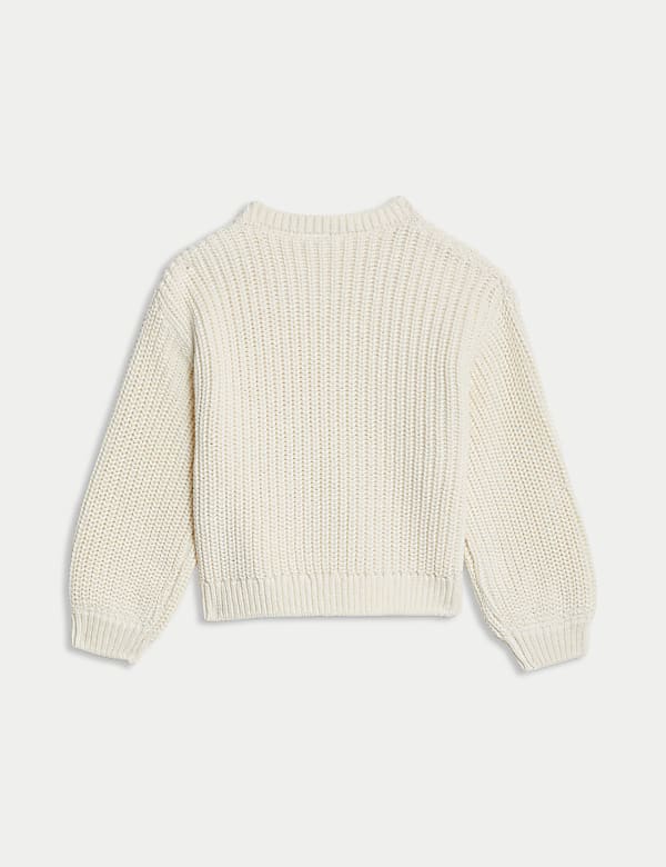 Pure Cotton Tulip Knitted Jumper (0-8 Yrs) - EE