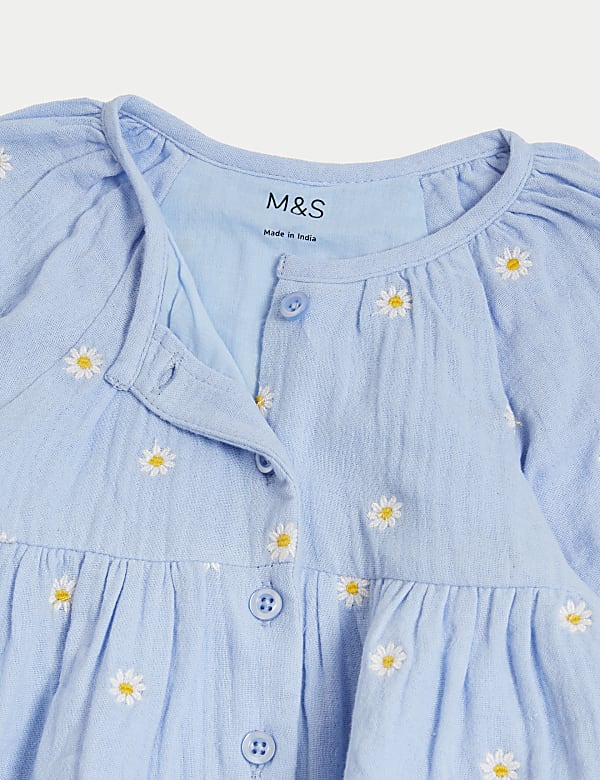2pc Pure Cotton Floral Outfit (0-3 Yrs)