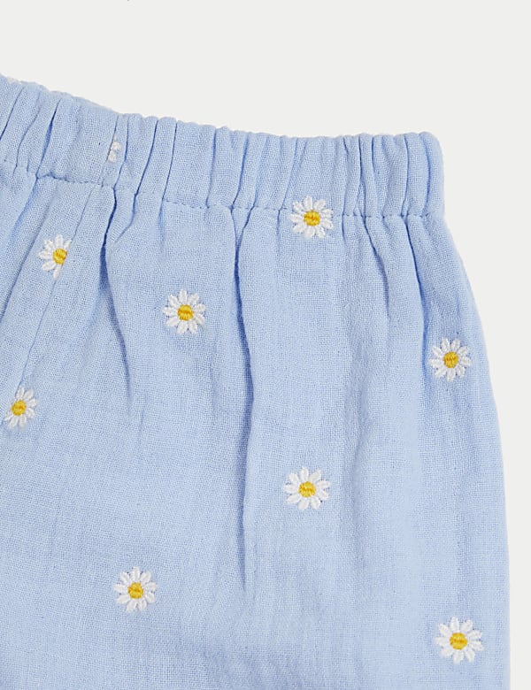 2pc Pure Cotton Floral Outfit (0-3 Yrs)