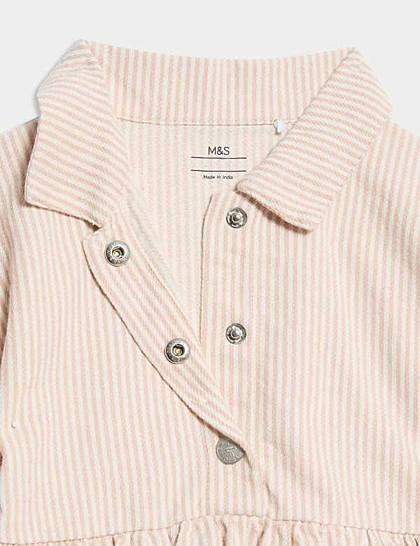 2pc Cotton Rich Striped Dress with Tights (0-3 Yrs) - JO