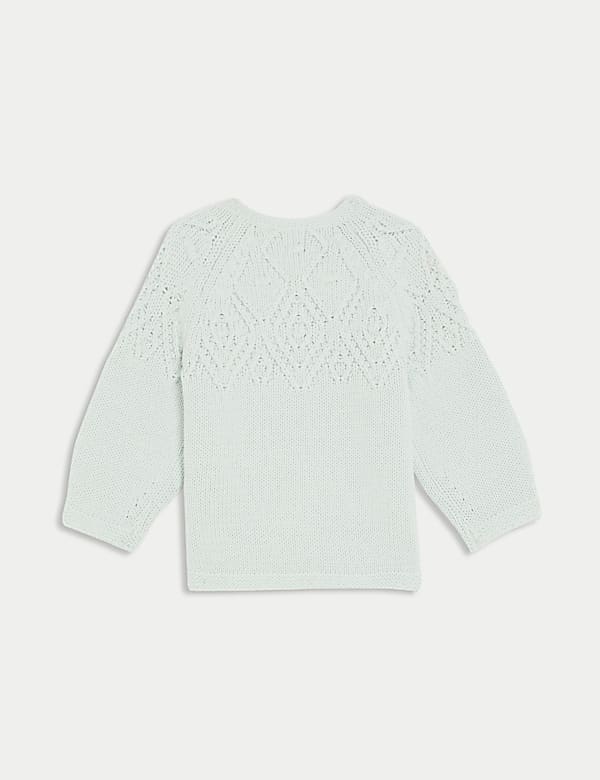 Pure Cotton Patterned Cardigan (0-3 Yrs) - JO