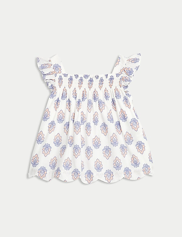 2pc Pure Cotton Floral Outfit (0-3 Yrs)