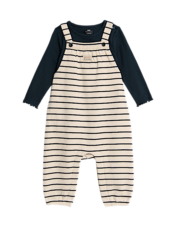 2pc Cotton Rich Top & Bottom Outfit (0-3 Yrs)